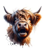 Highland Cow Sticker