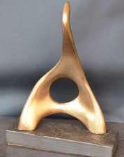 abstrakte Bronze-Skulptur MODERN ART, Höhe 27cm