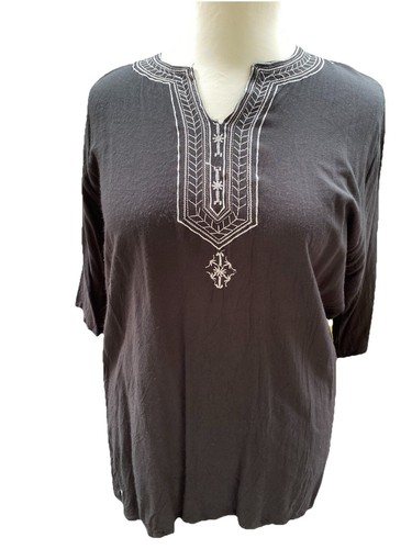 Tunika bluse shirt schwarz - bluse,
