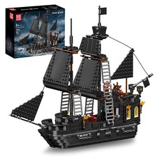 Mould King 10195 Black Pearl Pirate Ship Piratenschiff Klemmbausteine Spielzeug