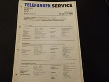 Original Service Manual Telefunken HT 850 HT 1800