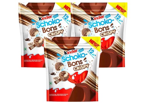 Kinder crispy schokobons - 3x,