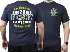 T-Shirt navy, New York FD, Los