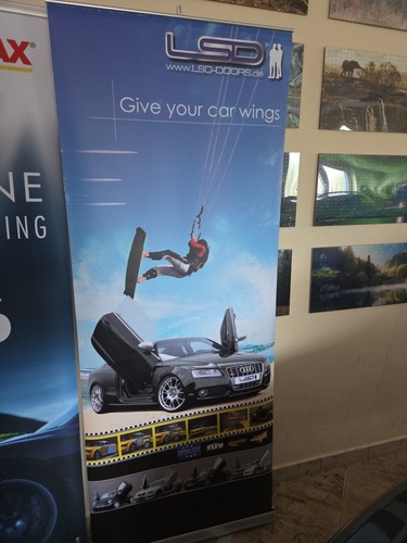 Roll banner mit druck - roll,