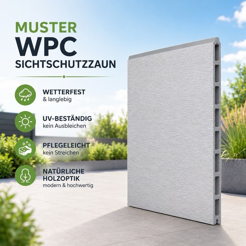 Muster wpc sichtschutzzaun - muster,