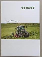FENDT 200 Vario 211 210 209 208 207 Traktoren Prospekt Bulldog Schlepper