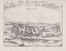 Haderslev Danmark Dänemark Denmark Kupferstich engraving Bertius 1616