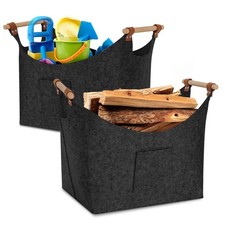 Kaminholzkorb Holzkorb für Kaminholz Aufbewahrung Aufbewahrungskorb Henkeltasche