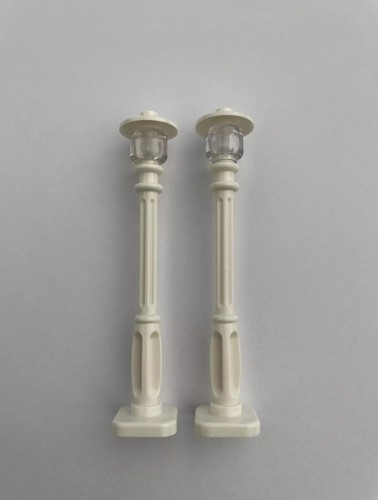 Lego weiße laternenmast - x,