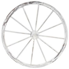 Holzrad Deko-Rad  Ø 90 cm  whitewash Speichenrad Wanddeko Gartendeko Wagenrad