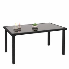 Poly rattan tisch - tisch, gartentisch