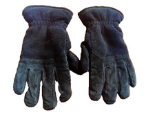 Winter Leder Handschuhe Wildleder Herren Gr. 10 / XL schwarz gefüttert