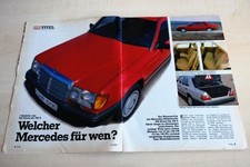 MOT 14/1985 Mercedes W124 Kaufberatung mit den Modellen: 200, 230 E, 260 E, 300