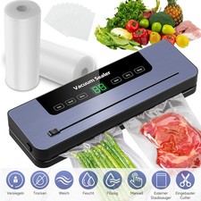 8 IN 1 Vakuumiergerät Vakuumierer Folienschweißgerät + Beutel Vakuummaschine