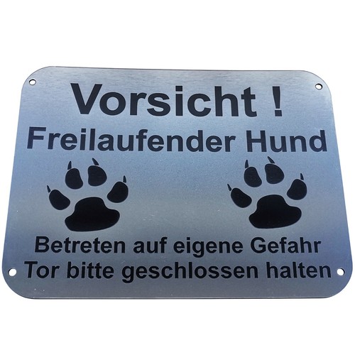 Warnung vor dem - , hund
