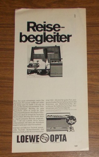 Seltene werbung vintage loewe - seltene,
