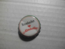 Gebrauchter, grün-weiss-roter Kronkorken Krombacher Almdudler