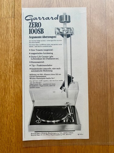 Garrard zero 100sb - garrard,