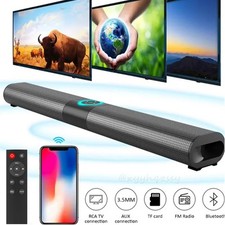 Bluetooth 5.0 TWS Soundbar,für TV Heimkino 3D Surround Subwoofer FM Lautsprecher