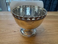 Mappin & Webb 925 Sterling Silber Schale auf Fuß Antik 1920er Jahre