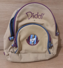 Kindergröße Diddl Maus weiche Canvas Schultertasche - Schulferien braun Design