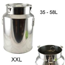 Edelstahl Milchkanne 35-58L – Transportkanne & Teekanne, robust & lebensmittelec