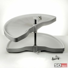 Eckschrank Beschlag Halbkreis Schwenkauszug Drehbeschlag mit Tablarboden SOTECH