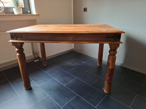 Rustikaler holztisch - rustikaler, holztisch/