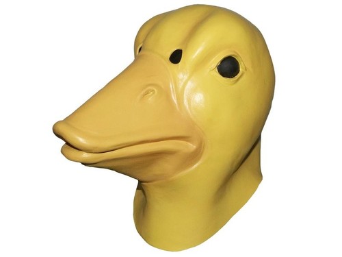 Gelbe ente maske - maske, latex