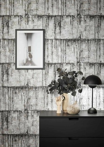 Vliestapete kork patina loft - vliestapete,