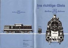 Berliner TT Bahn Katalog 1980 ins richtige Gleis mit der TT-Bahn DDR D bb