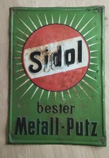 SIDOL - Metall-Putz Blechschild