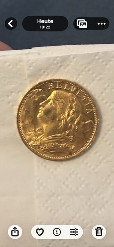Franken gold helvetia - 20,