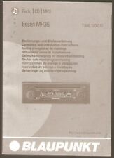 Betriebsanleitung Auto RADIO CD MP3 Blaupunkt  Essen MP36 Ausgabe 2006