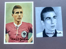 2x HORST ECKEL (†2021) DFB Weltmeister 1954 signed 2 Fotos 10x15 Autogramm