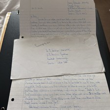 Single sided A4 Prison Letter