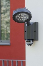 LUTEC 6102 LED WANDLAMPE AUßEN LEUCHTE AUßENLAMPE BEWEGUNGSENSOR GRAU 60694084