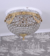 Deckenlampe Antik Lüster Deckenleuchte Kristalllampe Hängeleuchte M