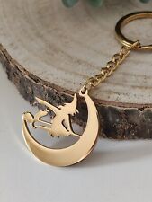 Hexen Anhänger | Fliegende Hexe | Schlüsselanhänger Hexe | Hexen Schmuck