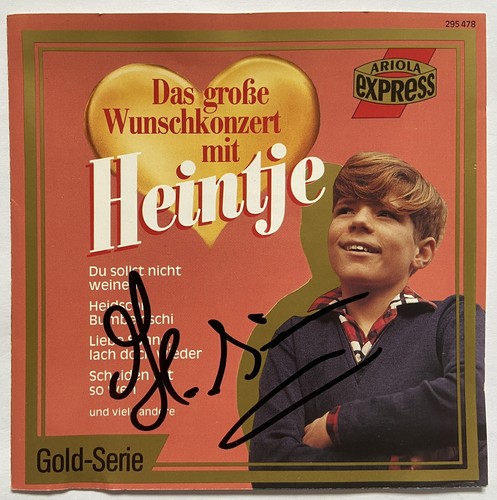 Heintje signiert original - heintje,