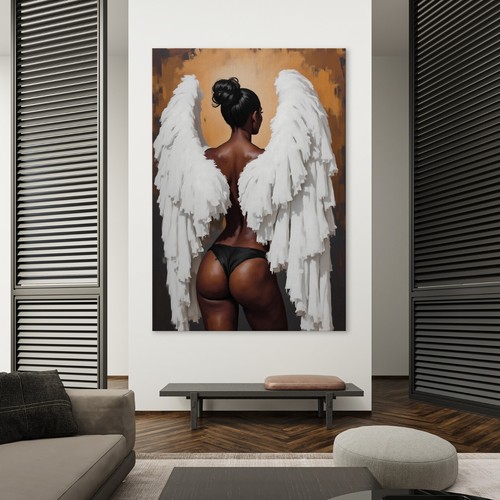 Elegante schwarze frau kunst - schwarze,