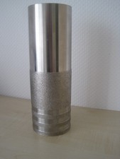 Schöne Edelstahl Grabvase 26 x 8,5 cm