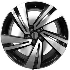 1x Alufelge 18 Zoll 7.0" 5x100 39ET Glanz Schwarz 2GM601025H VW Rim Wheel