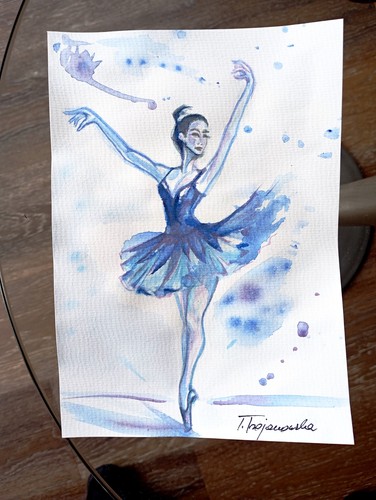 Aquarell abstrakt bild - abstrakt,