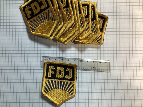 Ddr stoffaufnäher fdj - fdj, neu