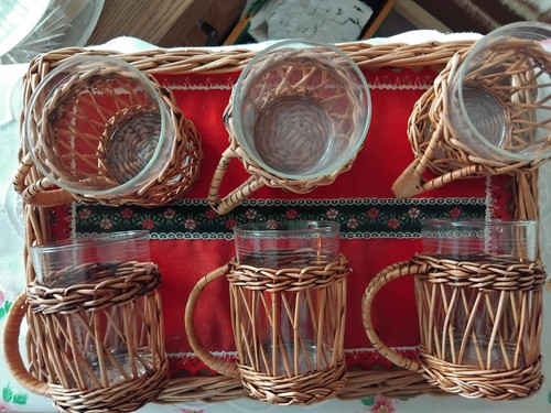 Teegläser korbhalter mit - im,