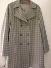 Evelin Brandt BERLIN Mantel in grau, beige - Maße beachten - neuwertig!