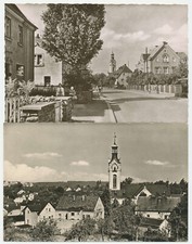 2x Karte Niederwiesa Flöha