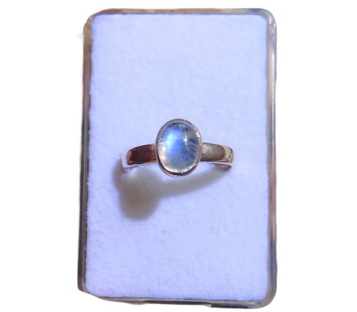 Mondstein blau ring 925 - mondstein,