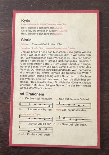 Tafel mit gebeten kyrie - mit, gebeten,
